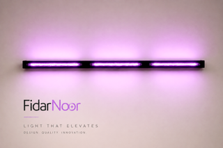 چراغ خطی _ براکت ۱۰۰ وات بنفش رنگ _ LED _ دیواری سقفی