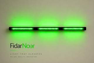 چراغ خطی _ براکت ۱۰۰ وات سبز رنگ _ LED _ دیواری سقفی