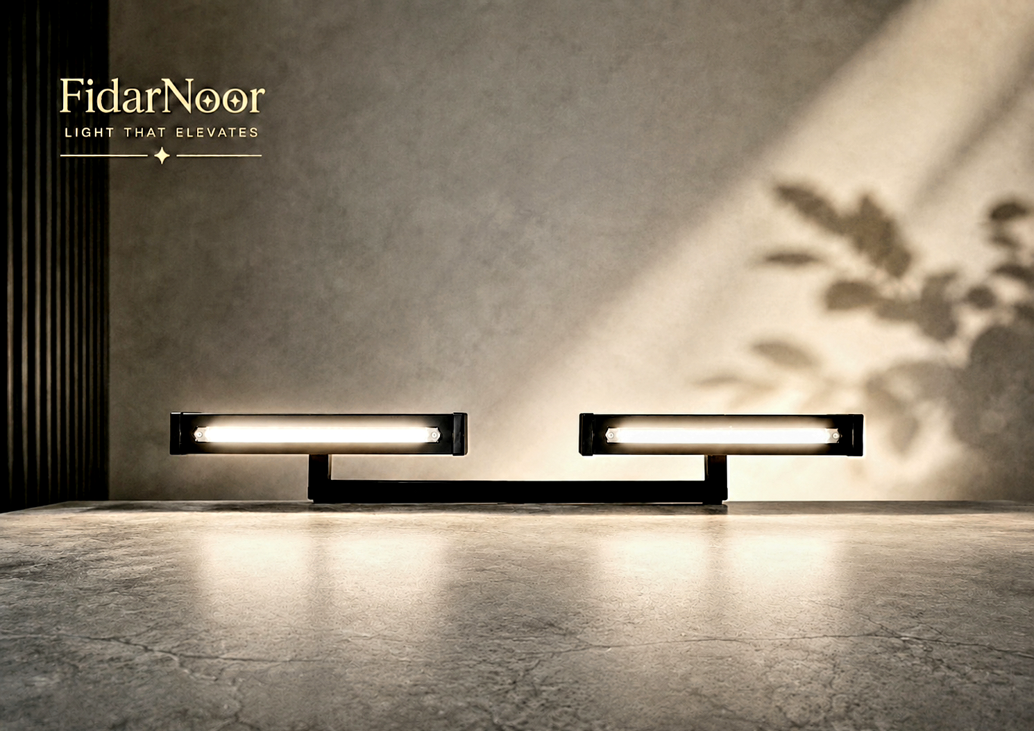 چراغ خطی _ براکت ۶۰ وات _ LED _ پایه دار